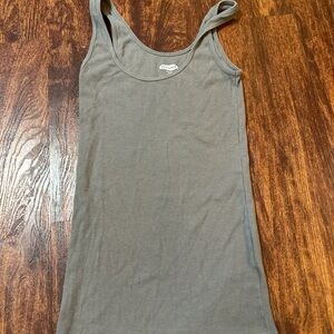Old Navy Gray Ribbed Tank Top